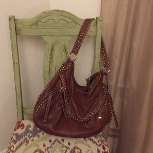 Brown Marc ecko studded purse